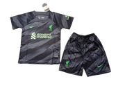 Liverpool 23/24 Youth GoalKeeper Full Kit - Black
